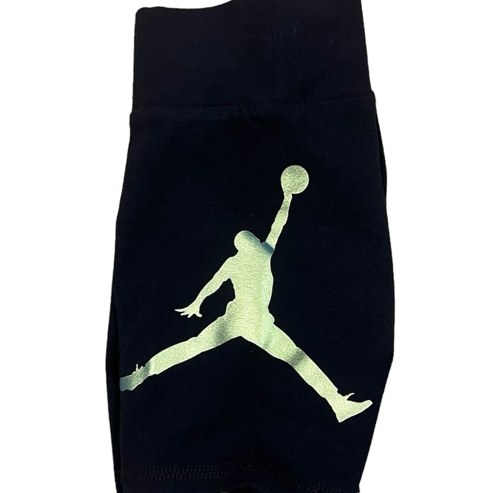 Jordan Girls Biker Shorts Black Metallic Gold Jumpman 35A912-023
